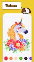 Kotak Warna Unicorn: Warna dengan Nomor Gratis poster