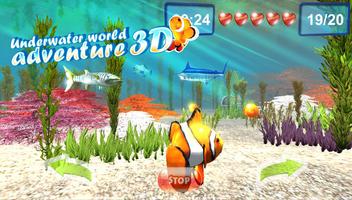 Onderwater wereld adventure 3D-poster