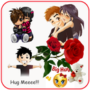 Hug Me Love Stickers & valenti APK