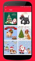 Christmas Stickers and Santa emoticons capture d'écran 1