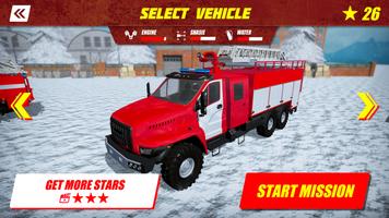 USSR Winter Rescue Fire Trucks capture d'écran 1