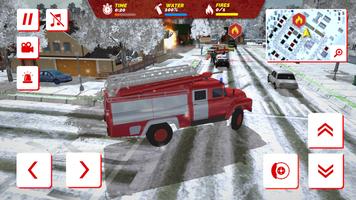 USSR Winter Rescue Fire Trucks capture d'écran 2