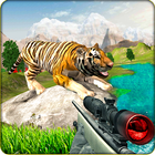 Tiger Hunting Games Offline icône