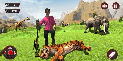 Tiger Hunting Games Offline Affiche