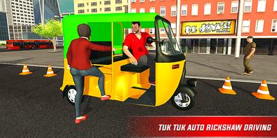 Rikshaw Driving Tuk Tuk Games screenshot 1