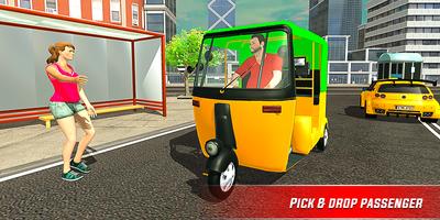 Rikshaw Driving Tuk Tuk Games screenshot 2