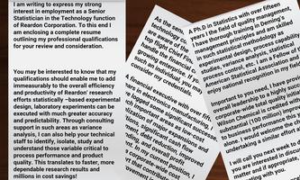 Cover Letter Idea Samples screenshot 2