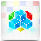 pop colored squares icono