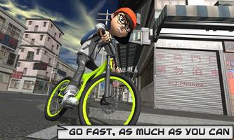 BMX Bicycle Paper Delivery boy plakat