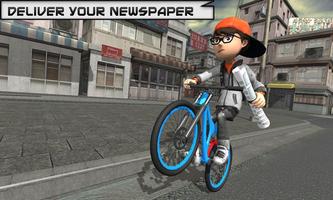 BMX Bicycle Paper Delivery boy স্ক্রিনশট 1