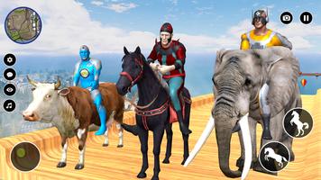 Superhero Horse Riding Game 3D capture d'écran 2