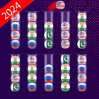 Flag Sorting: Ball Sort Puzzle biểu tượng