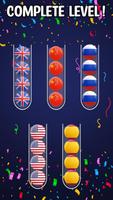 Flag Sorting: Ball Sort Puzzle ảnh chụp màn hình 1