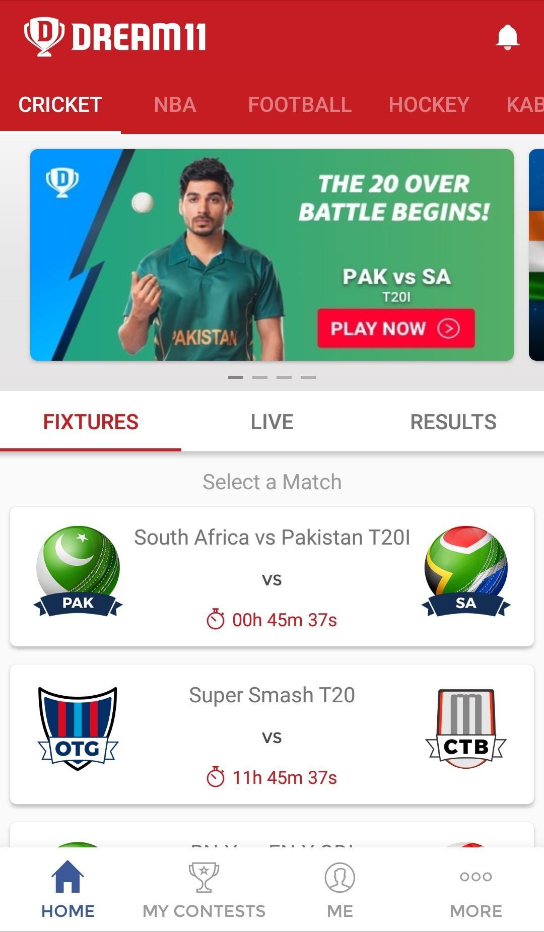 Dream11 screenshot 1