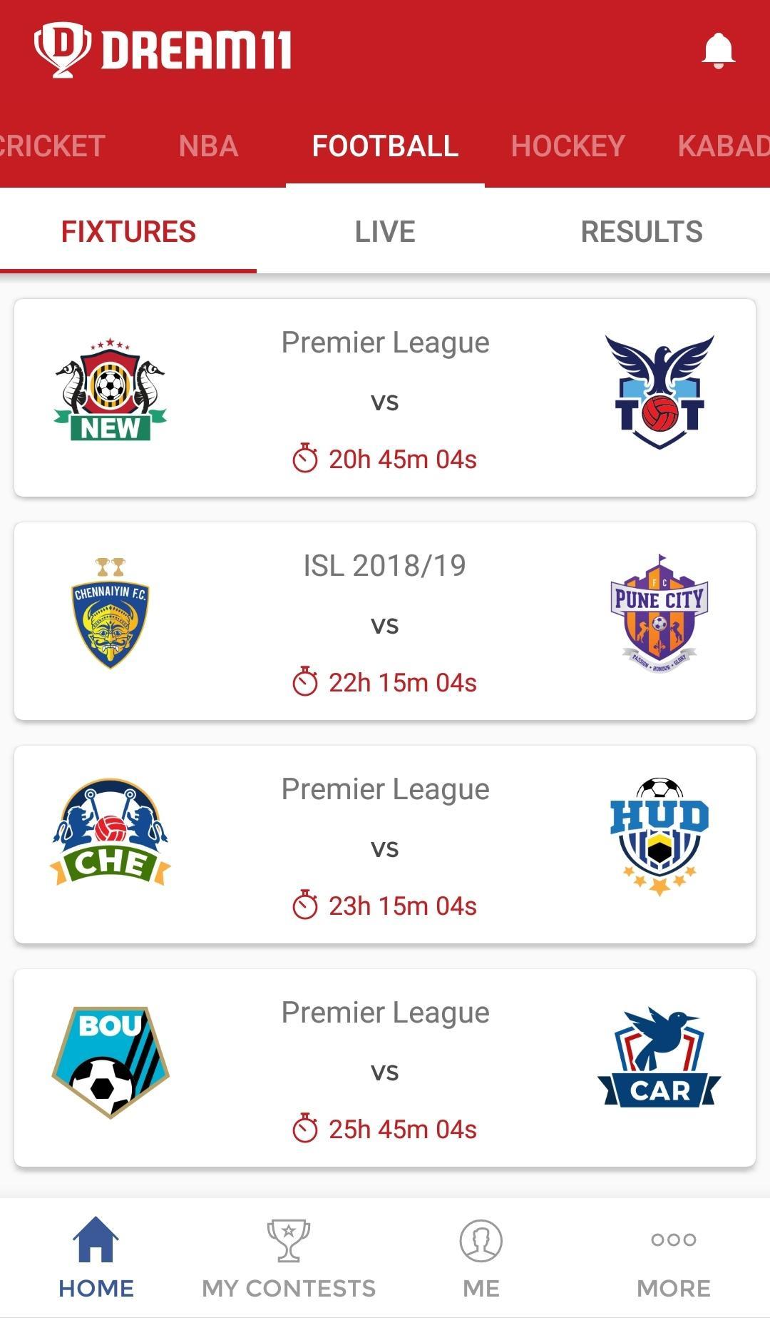 Dream11 screenshot 1