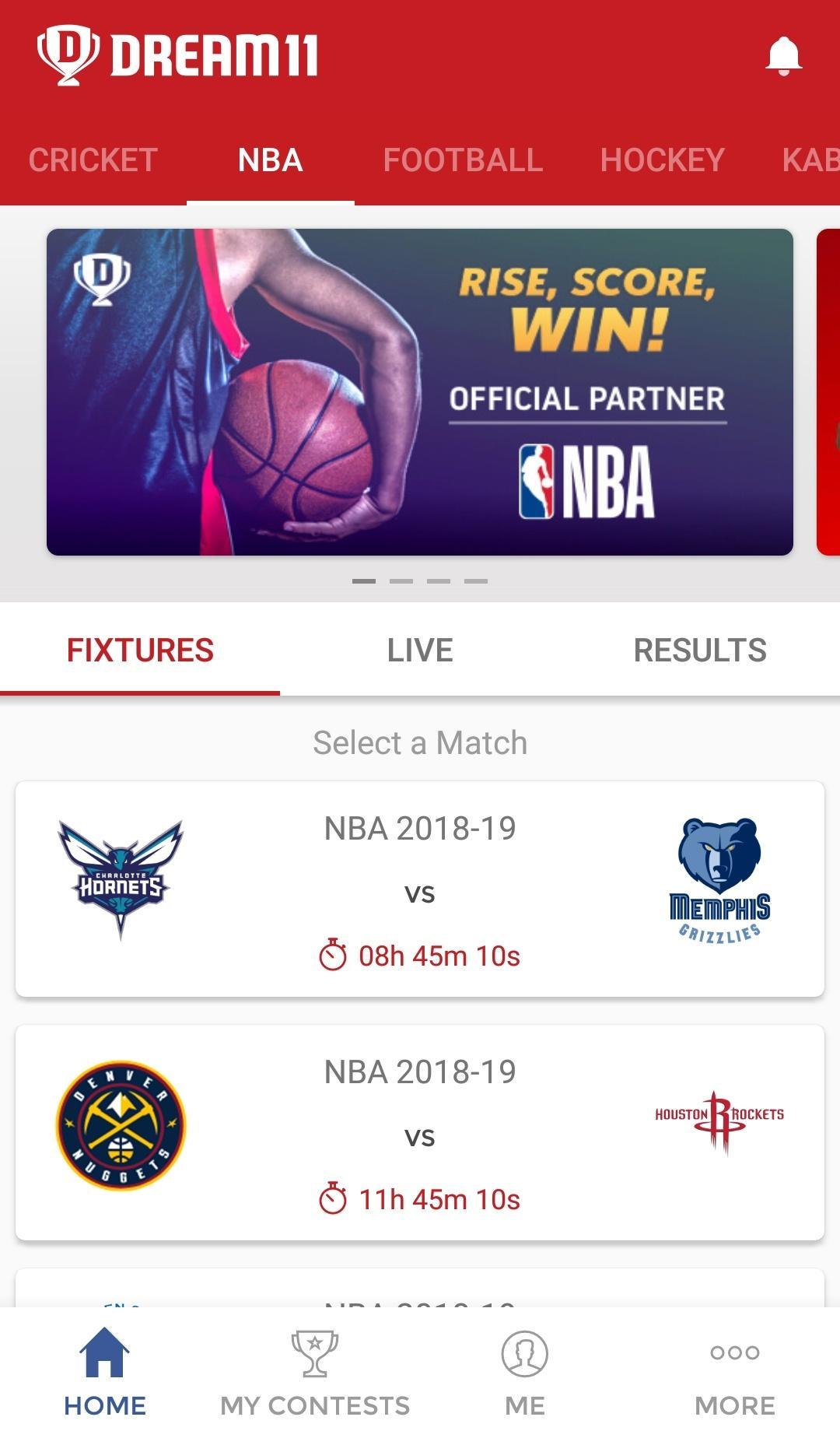Dream11 screenshot 1