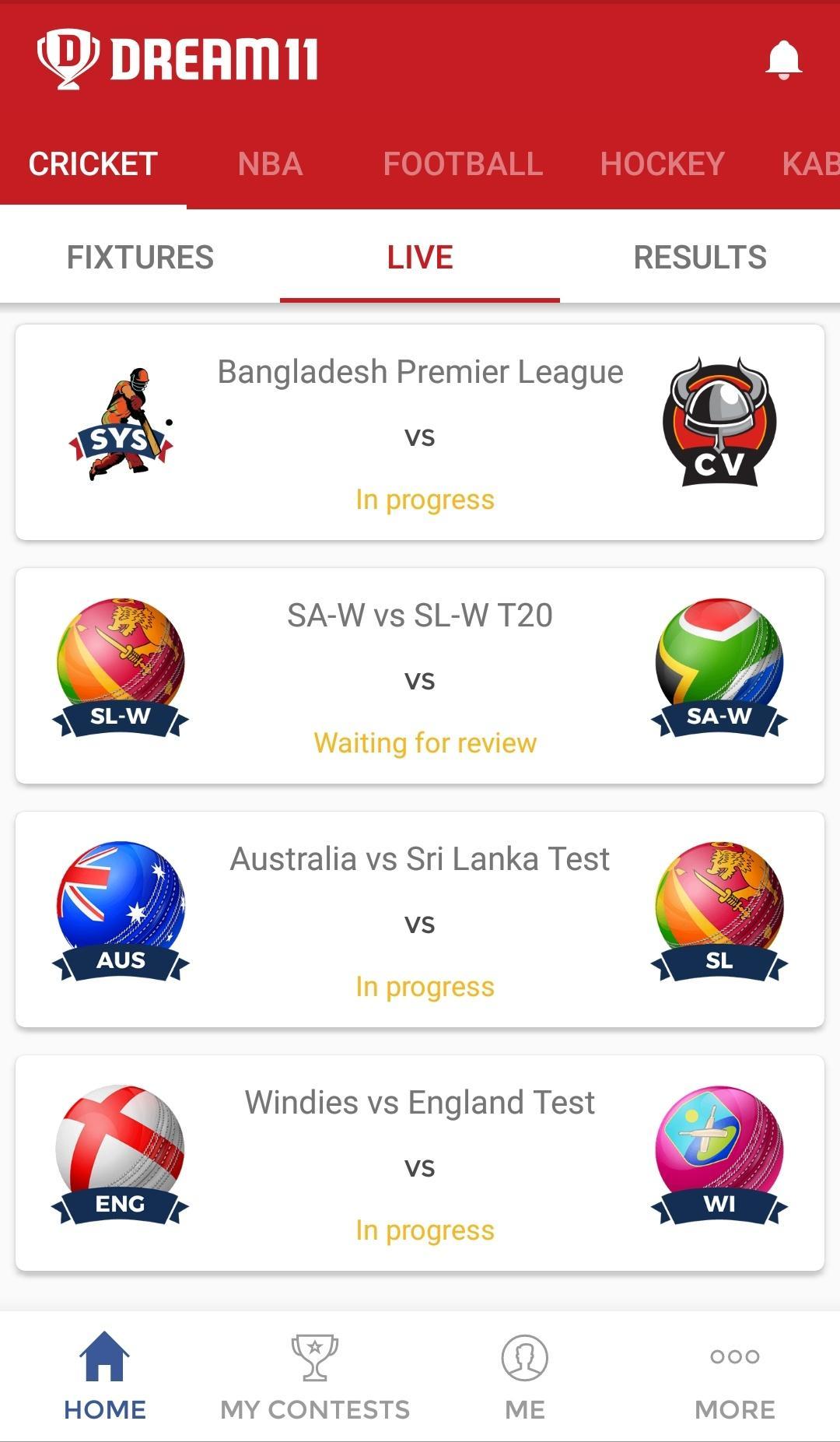 Dream11 screenshot 1