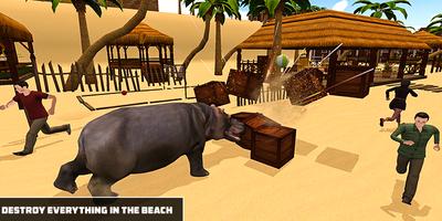 Angry Hippo Attack Simulator capture d'écran 2