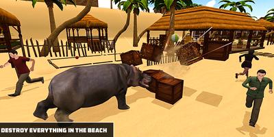 Angry Hippo Attack Simulator скриншот 2