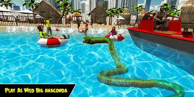 Dragon Snake Beach & City Angr Plakat