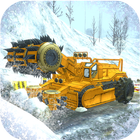 Snow Cutter Excavator Simulato Zeichen