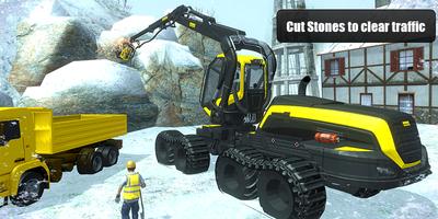 Snow Cutter Excavator Simulato syot layar 1