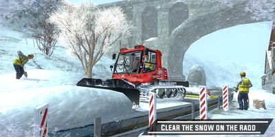 City Heavy Snow Excavator Simu Affiche