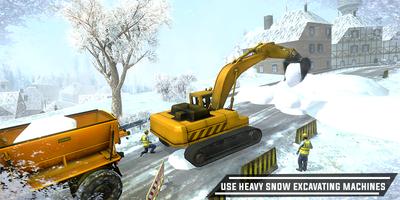 City Heavy Snow Excavator Simu capture d'écran 2