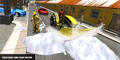 Heavy Snow Plow Clean Road Sim capture d'écran 1