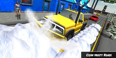 Heavy Snow Plow Clean Road Sim capture d'écran 2