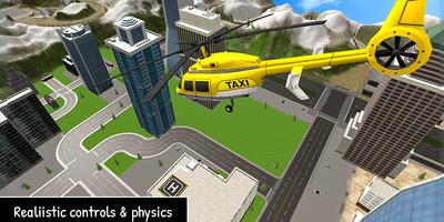 Helicopter Tourist Taxi Simula capture d'écran 1