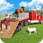 Offroad Animal Transport Truck Driver 3D icône