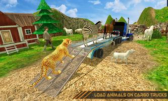 Offroad Animal Transport Truck Driver 3D poster