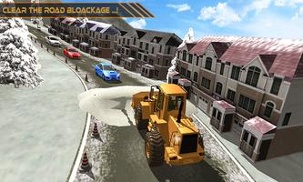 Snow Excavator Dredge Simulator - Rescue Game ảnh chụp màn hình 2