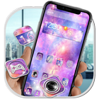 3D мечтательная тема галактики иконка