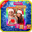 New Year 2019 Photo Frames:Happy New Year 2019-icoon