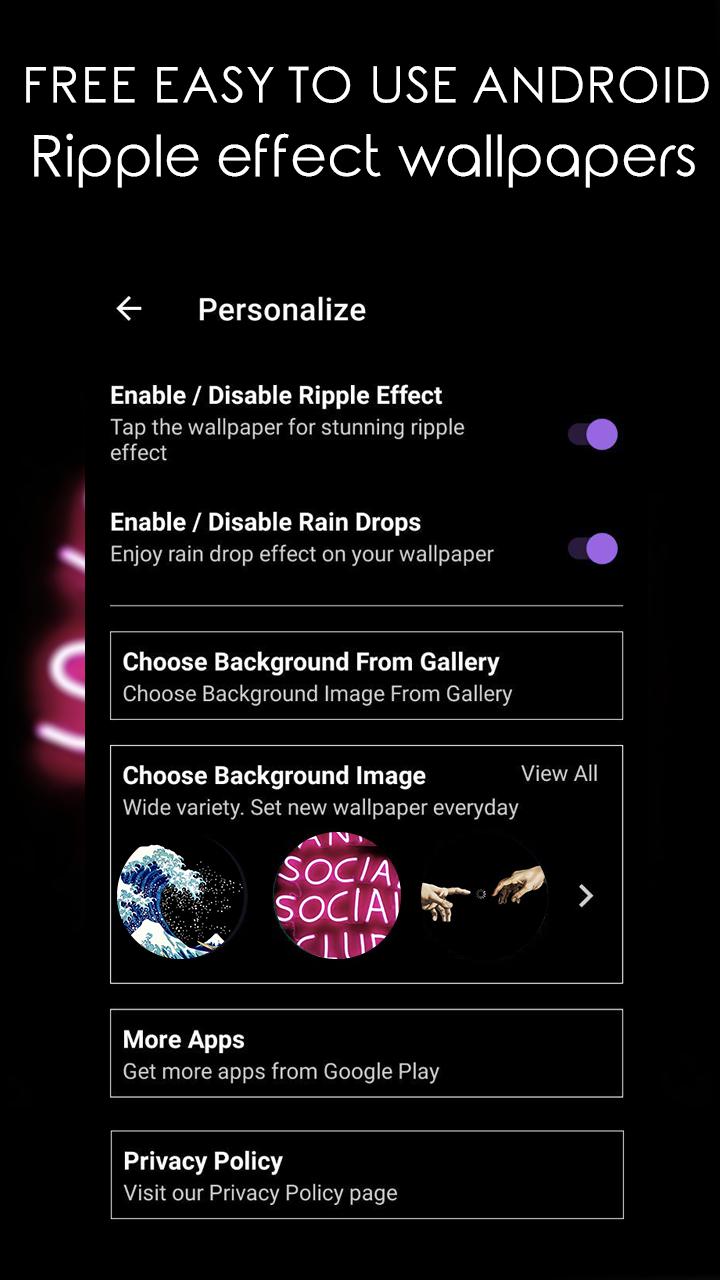 Black Aesthetic Hd Ripple Effect Wallpaper For Android Apk Download