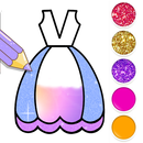 Dresses Coloring Book Glitter APK
