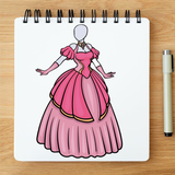 Comment dessiner une robe icône
