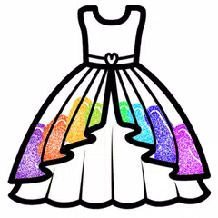 Glitter Dress Coloring Book