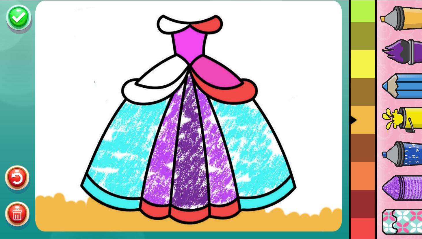 Download Apk Glitter Dresses Coloring Book Drawing Pages Mod Download Safemodapk App