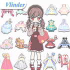 Vlinder Life: 패션 소녀 드레스 게임 만들기 아이콘