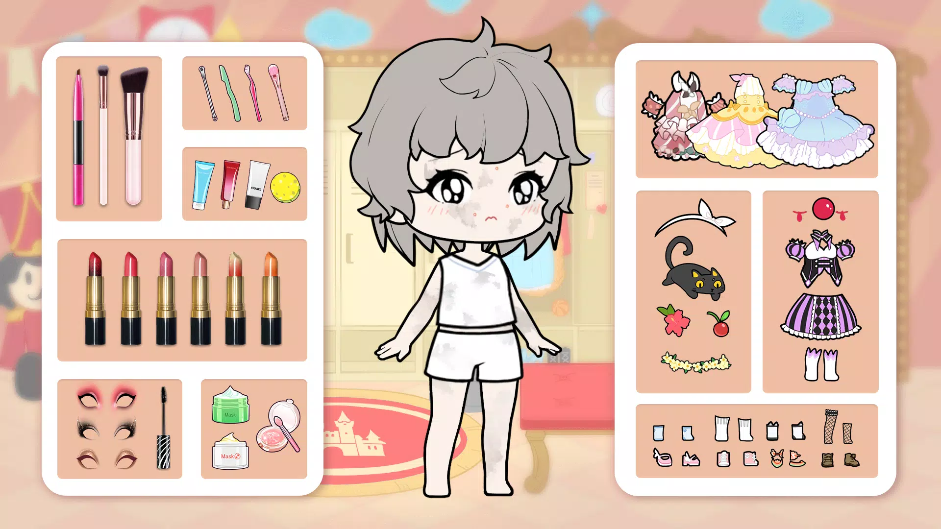 Download do APK de Boneca Chibi: Vestir e Colorir para Android