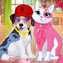 Kat en hond huisdier aankleden-APK