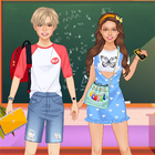 آیکون‌ Couple dress up - School