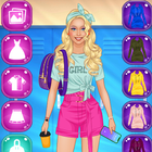 School girl Dress up آئیکن