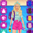 School girl Dress up icon