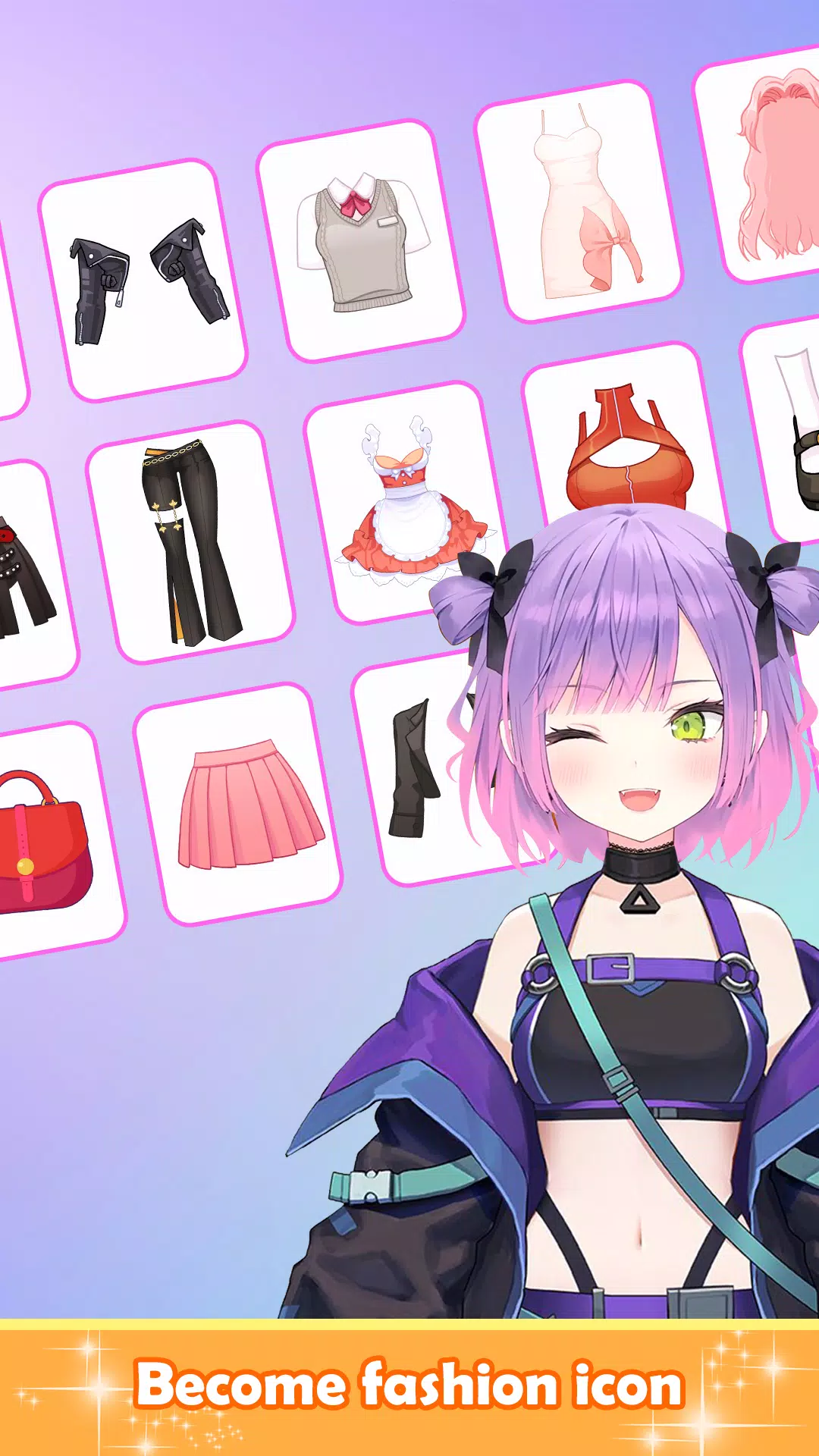 Tải xuống APK Anime Dress Up: Game Phối Đồ cho Android
