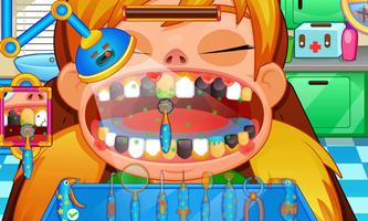 Leuk monddokter, tandarts spel-poster