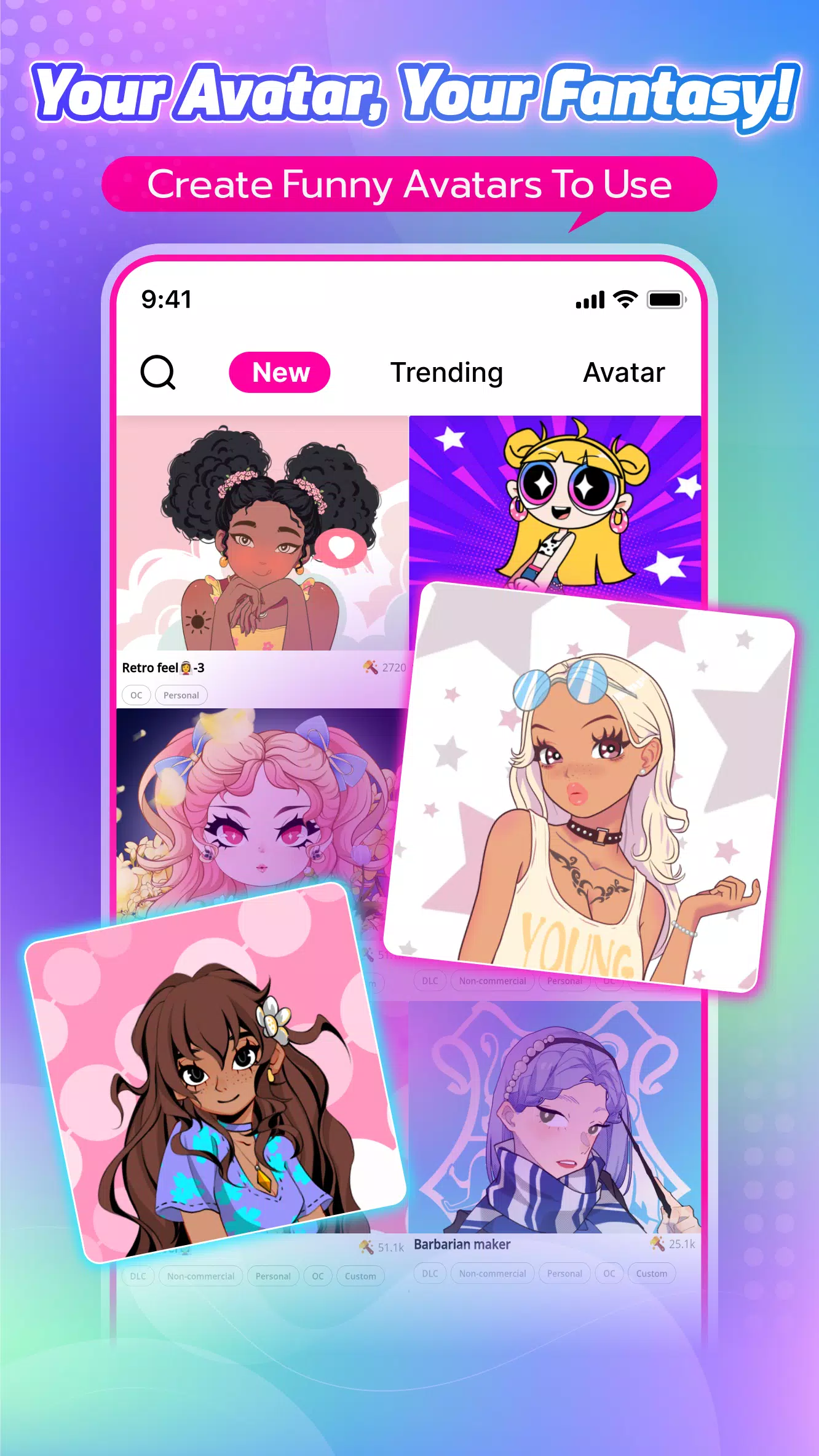 OC Space – Design your avatar